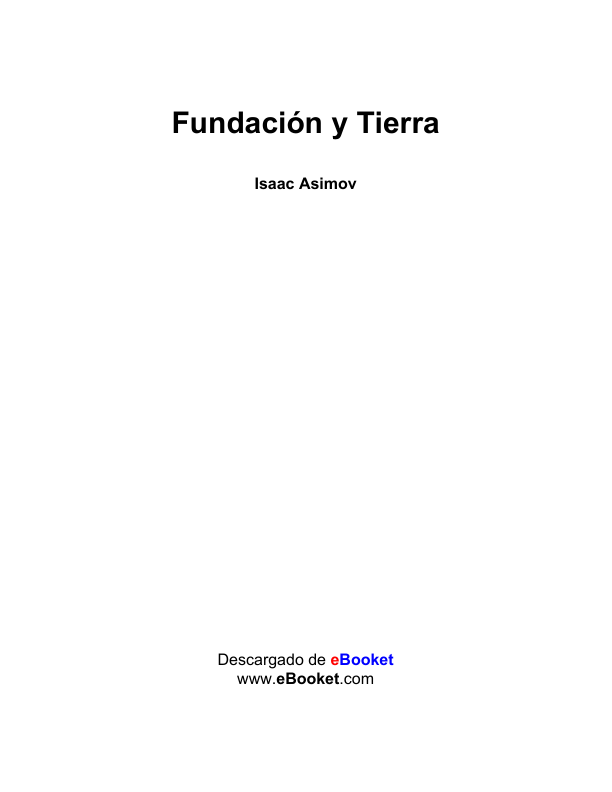Portada de Fundación y Tierra